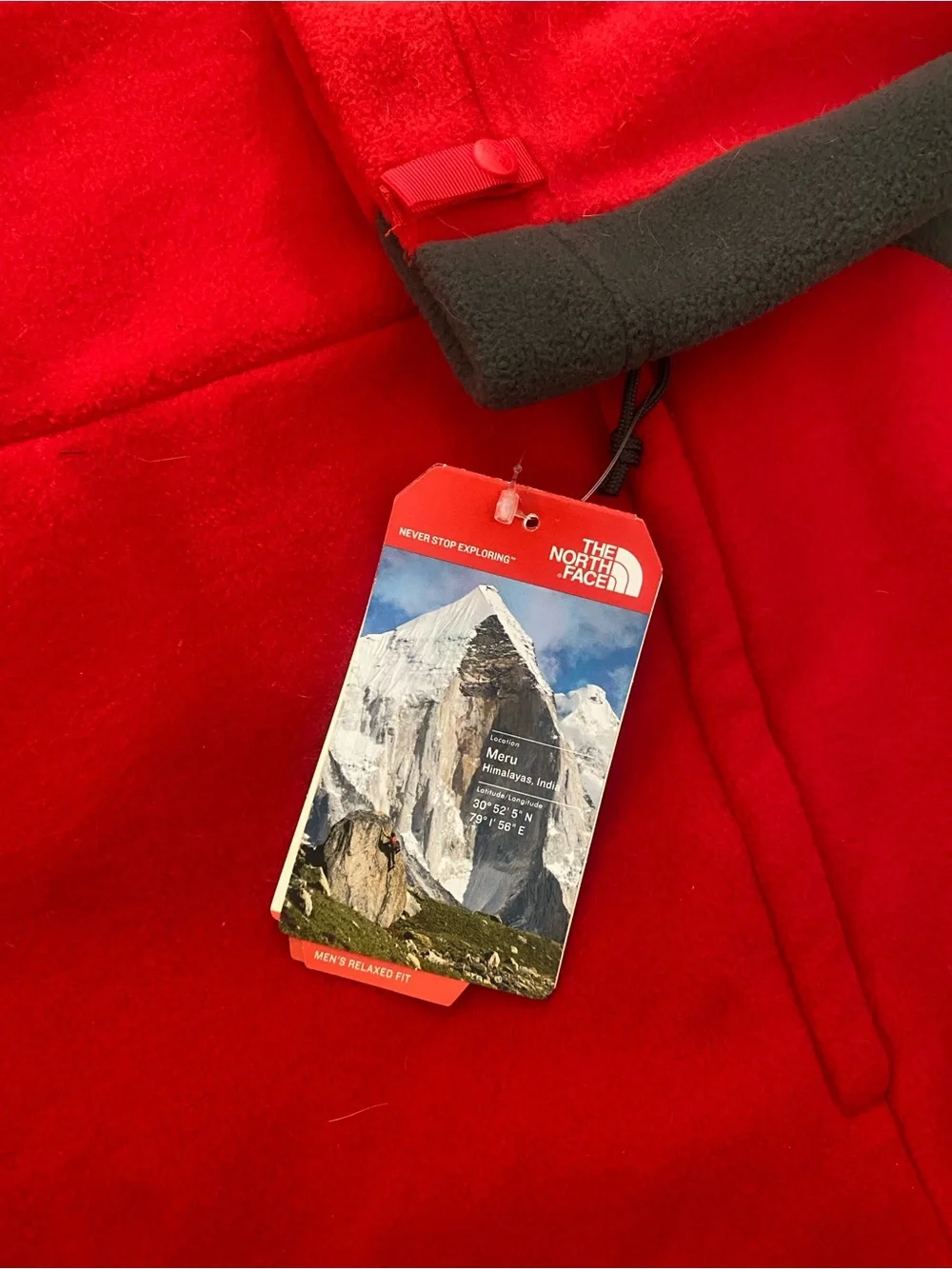 The North Face Men's khumbu 2 Red Full-Zip Fleece Jacket NWT 2XL